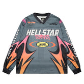 Hellstar Long Sleeve Shirts Hip-hop loose oversize
